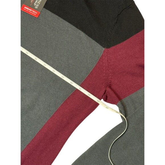 Kenneth Cole AWEAR-TECH Sweater Gray 3 Tone Pullover Size L Slim Fit Sportswear - Picture 3 of 8